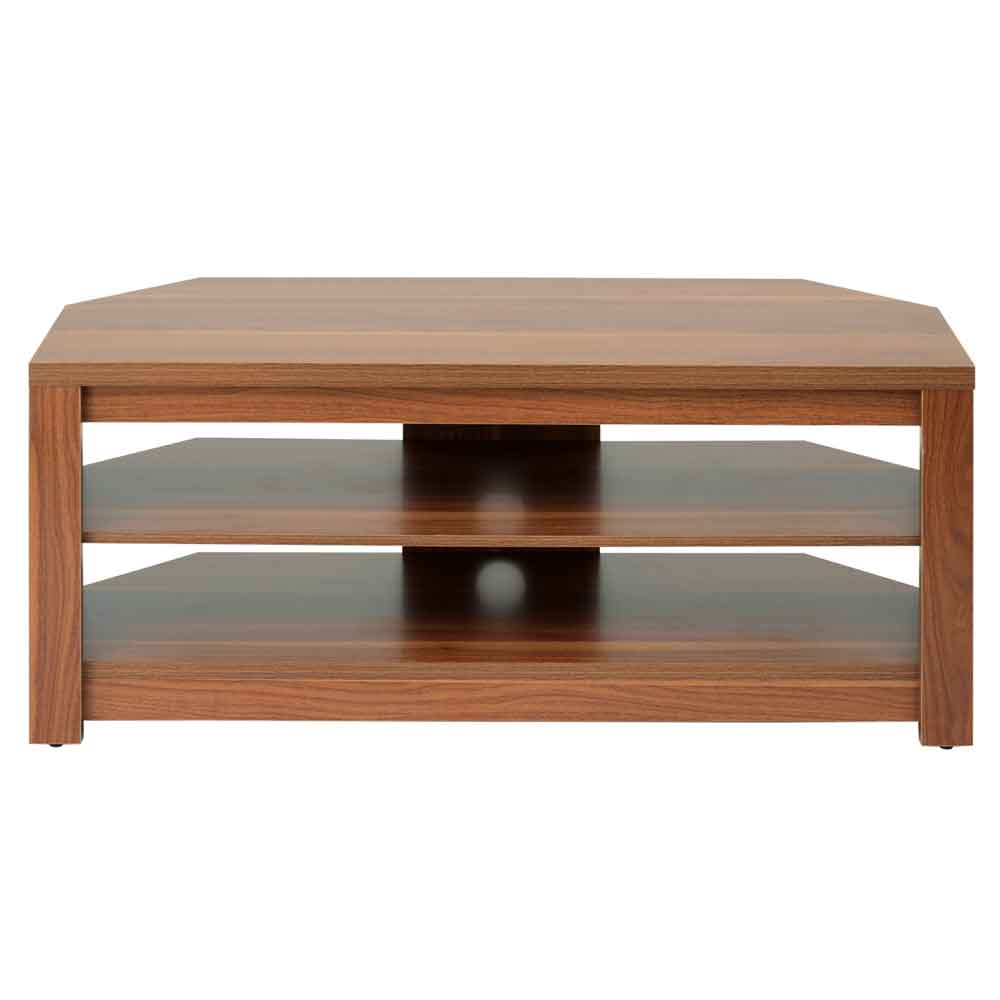 Midvale 1200mm Wooden TV Stand With 2 Shelves In Walnut