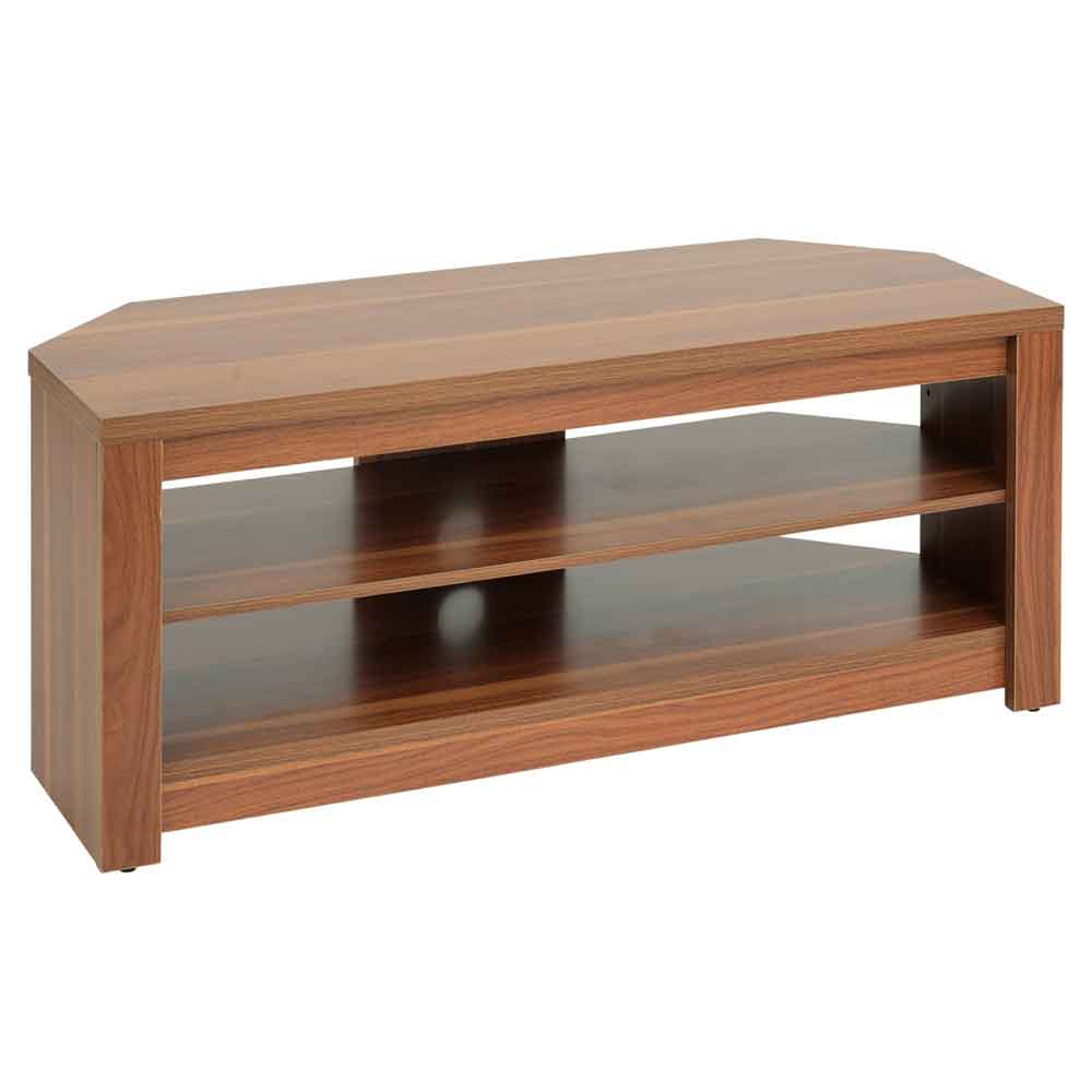 Midvale 1200mm Wooden TV Stand With 2 Shelves In Walnut