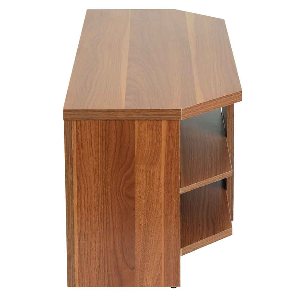 Midvale 1200mm Wooden TV Stand With 2 Shelves In Walnut
