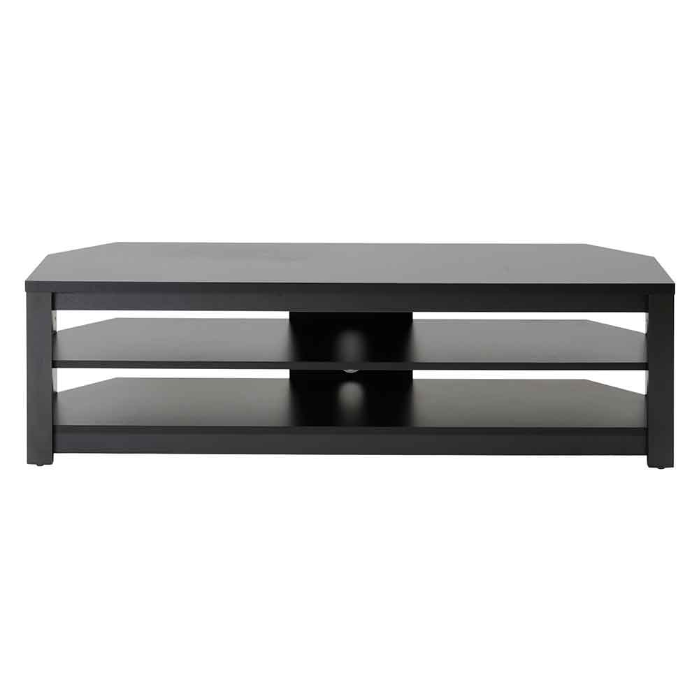 Midvale 1400mm Wooden TV Stand With 2 Shelves In Black