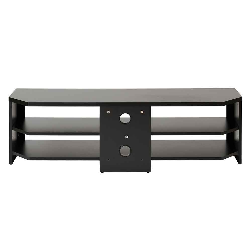 Midvale 1400mm Wooden TV Stand With 2 Shelves In Black