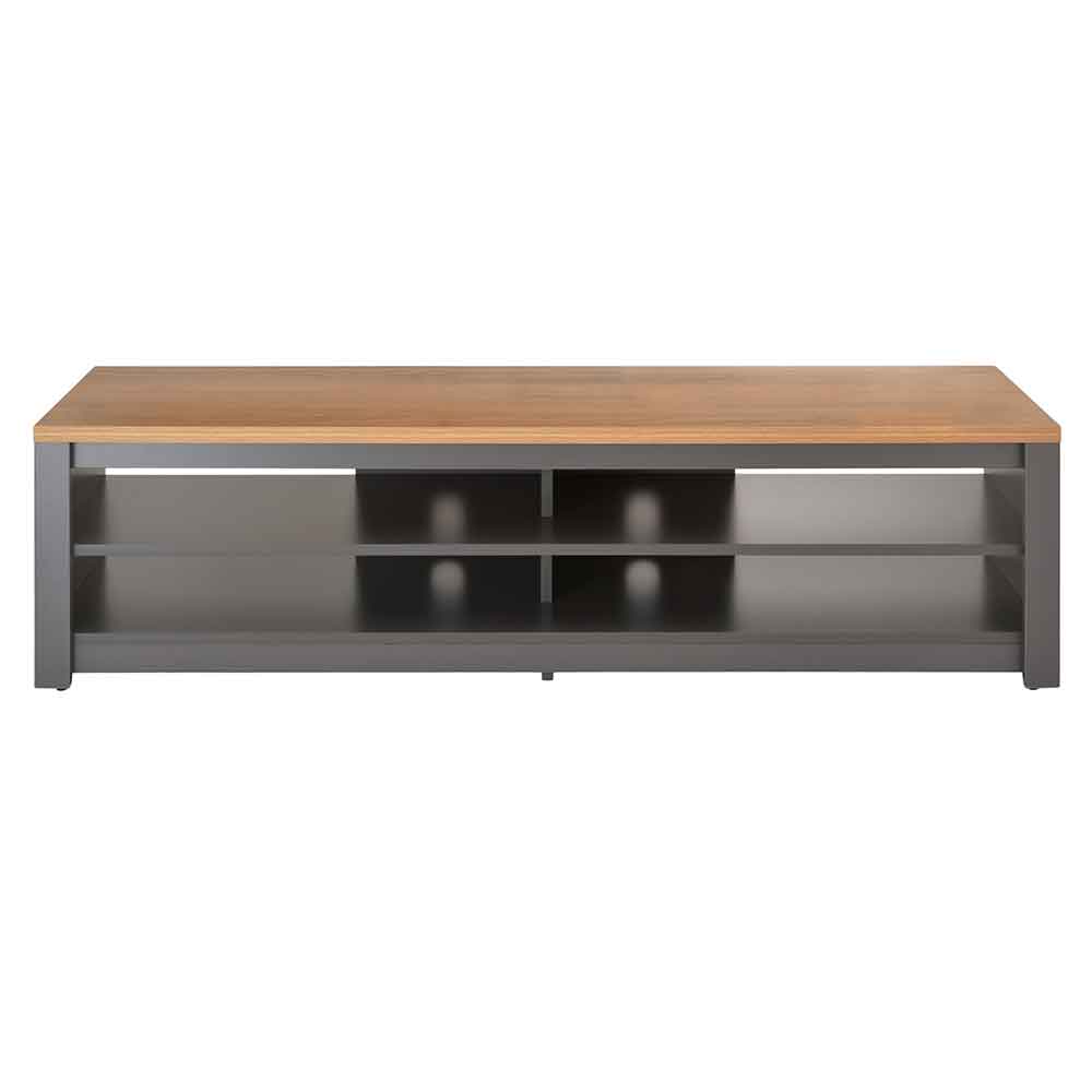 Midvale 1600mm Wooden TV Stand With 2 Shelves in Grey