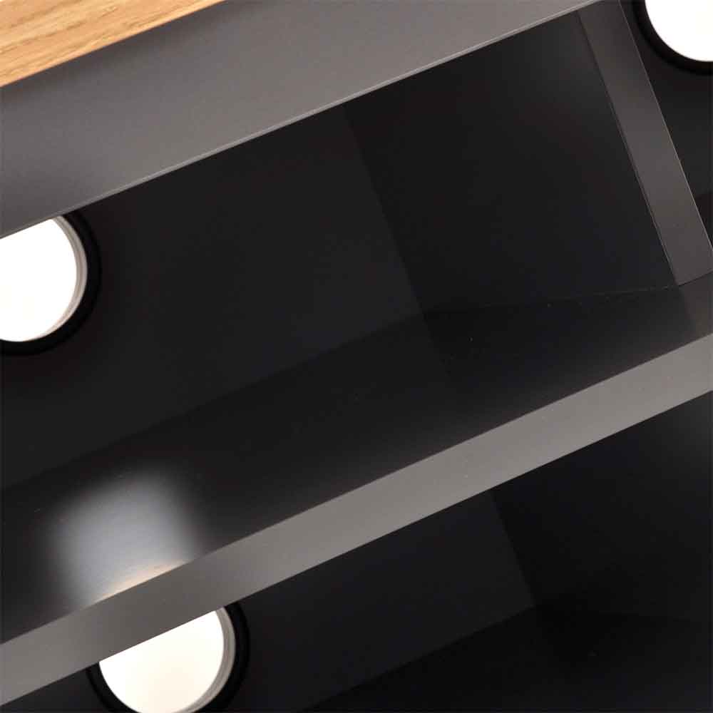 Midvale 1600mm Wooden TV Stand With 2 Shelves in Grey