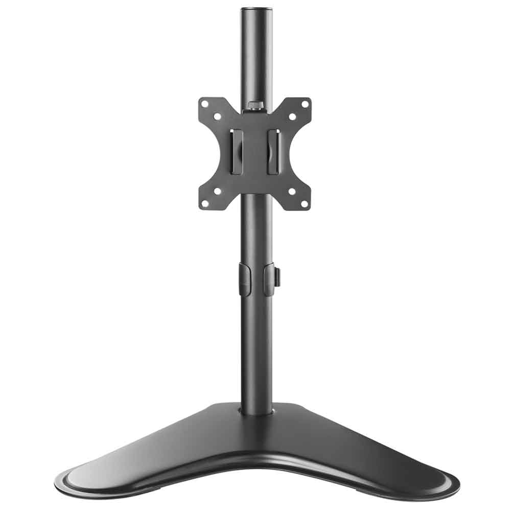 Midvale 32'' Single Arm Steel Desk Mount Monitor Stand - Black