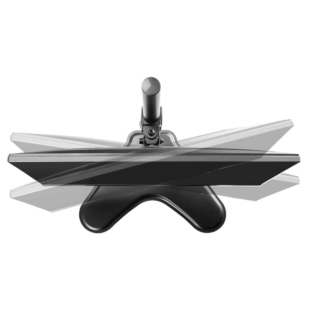 Midvale 32'' Single Arm Steel Desk Mount Monitor Stand - Black