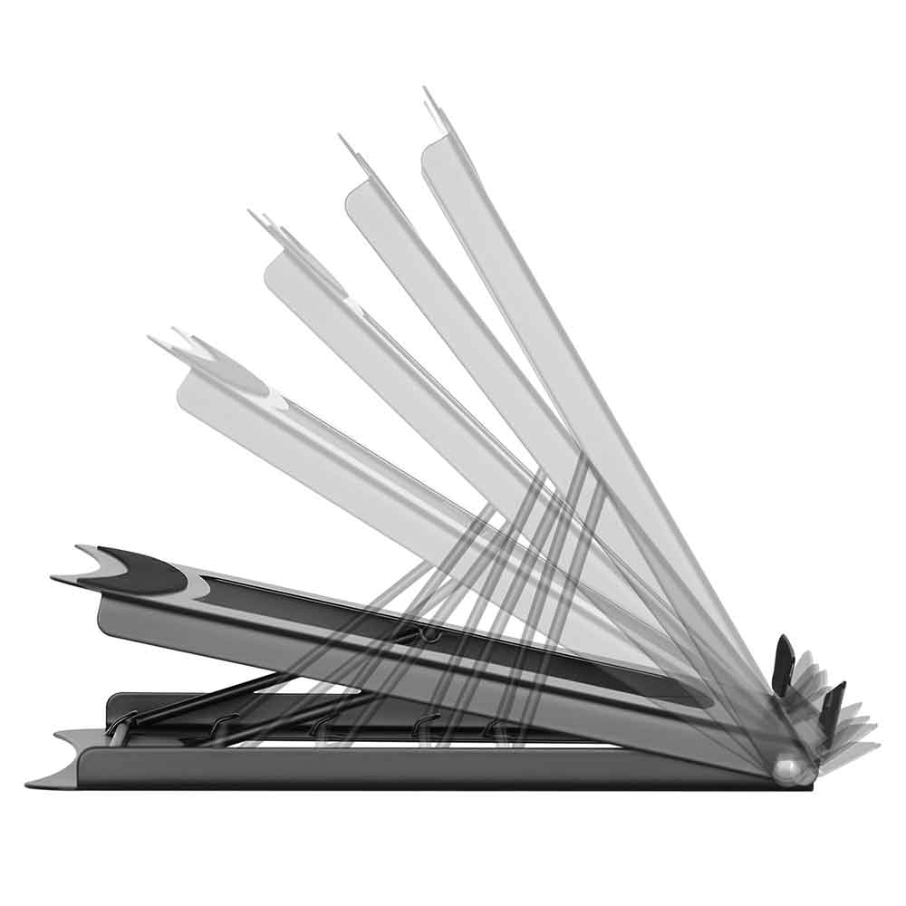 Midvale Adjustable Steel Laptop Stand - Black