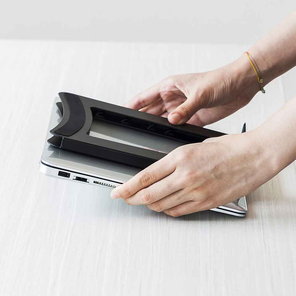 Midvale Adjustable Steel Laptop Stand - Black