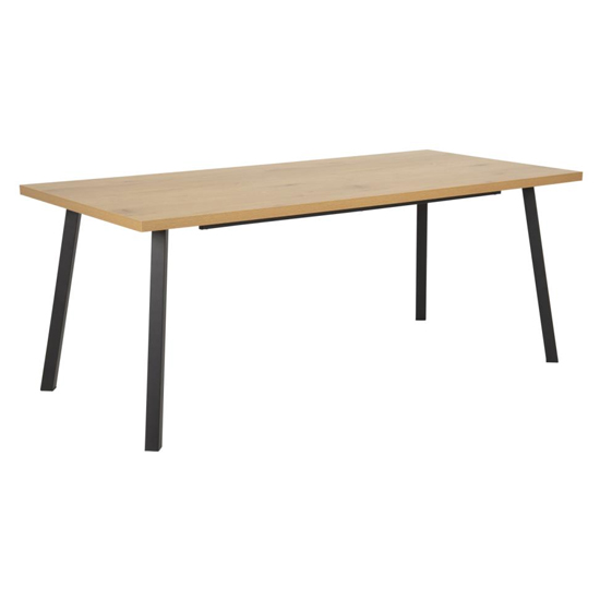 Product photograph of Midvale Rectangular Wooden 190cm Dining Table In Matt Wild Oak from Furniture in Fashion