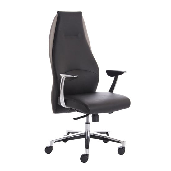 Photo of Mien leather executive office chair in black and mink