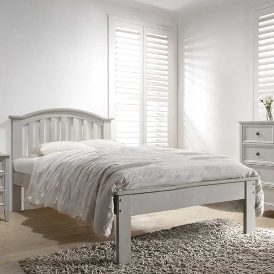 Mila Curved Wooden Double Bed In Clay