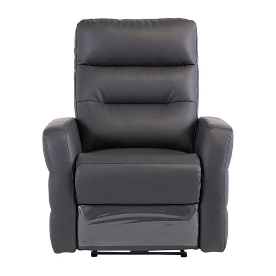 Product photograph of Mila Leather Electric Recliner Armchair In Charcoal from Furniture in Fashion