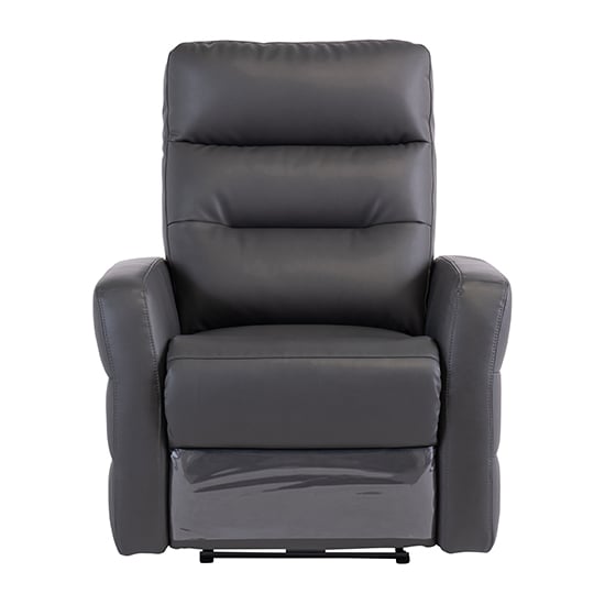 Read more about Mila leather electric recliner armchair in charcoal