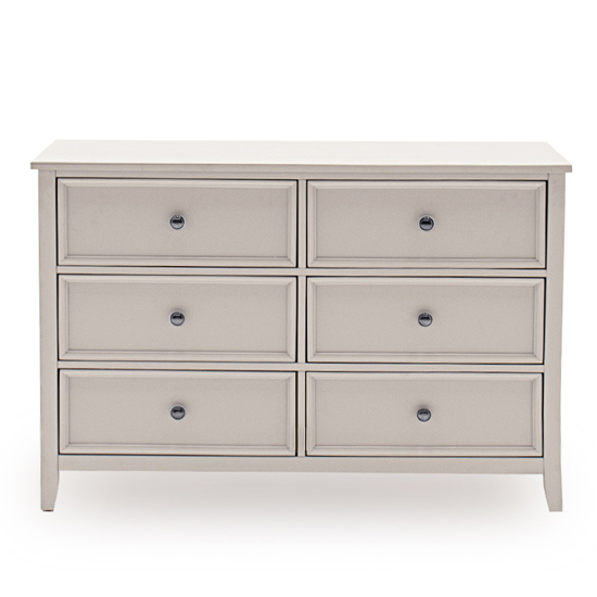 Mila Wooden Chest Of Drawers In Clay With 6 Drawers