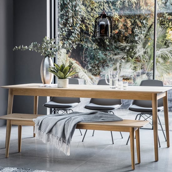 View Milano wooden extending dining table in mat lacquer