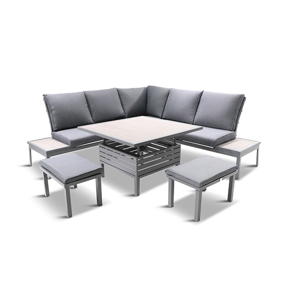 Mertan Modular Lounge Dining Set With Adjustable Table In Grey_3