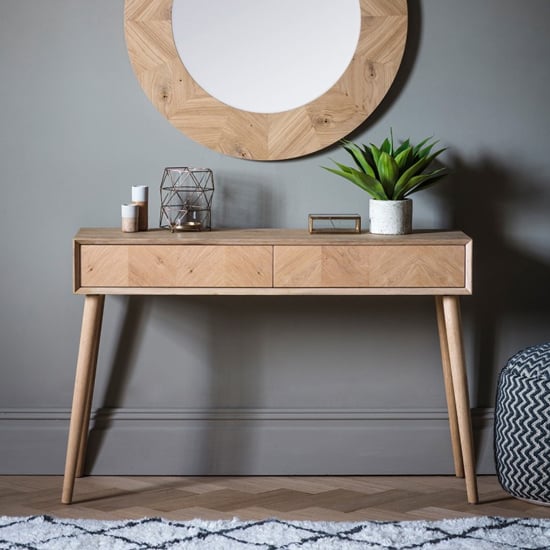 Milano Wooden Console Table With 2 Drawers