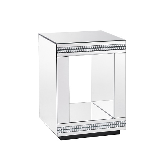 Berkswell Cube Glass Lamp Table In Mirrored_2
