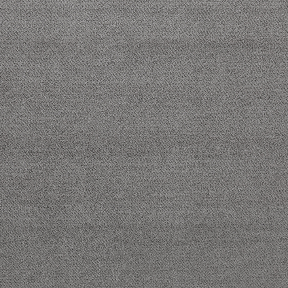 Millburn Plush Velvet Foot Stool In Grey