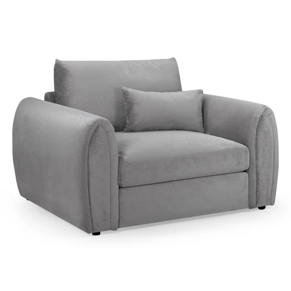 Read more about Millburn velvet 1 seater sofa in grey