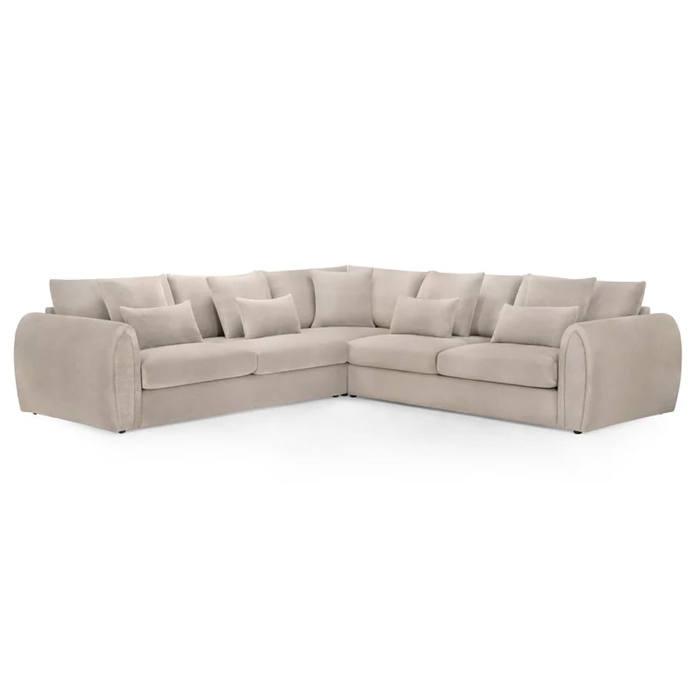 Read more about Millburn velvet large corner sofa in mocha