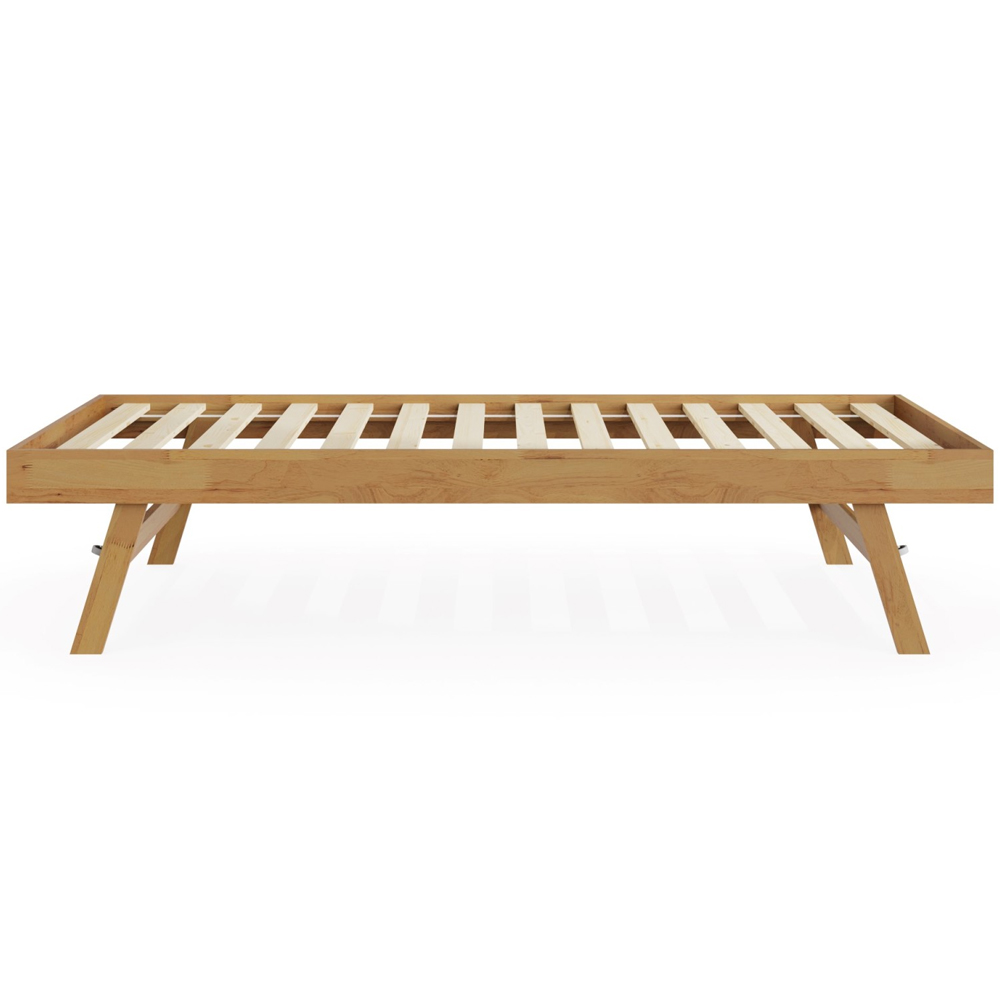 Millom Wooden Single Trundle Bed In Oak