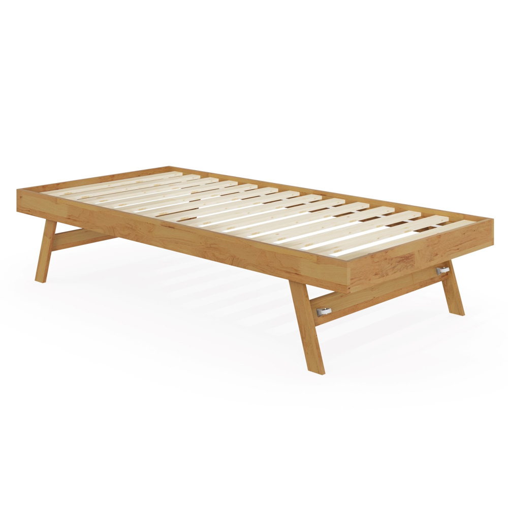 Millom Wooden Single Trundle Bed In Oak