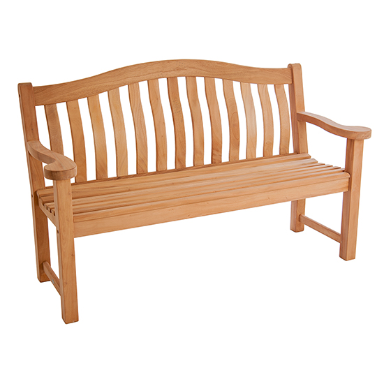 Milrig Outdoor Turnberry 5Ft Wooden Seating Bench In Pinkish Red_2