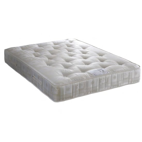 Product photograph of Minot 1000 Pocket Double Sprung Mattress In White from Furniture in Fashion