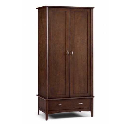 Salento Wooden Wardrobe In Wenge With 2 Doors