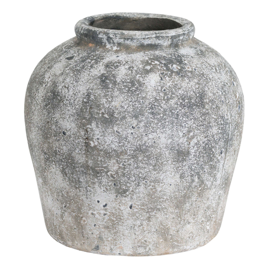 Minx Ceramic Decorative Vase In Aged Stone_3