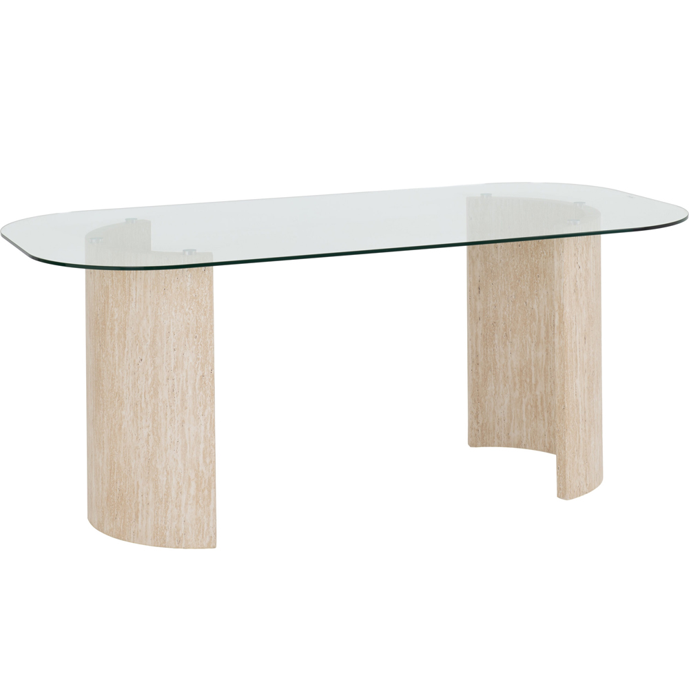 Mirano Clear Glass Top Dining Table With 4 Lyster Grey Chairs