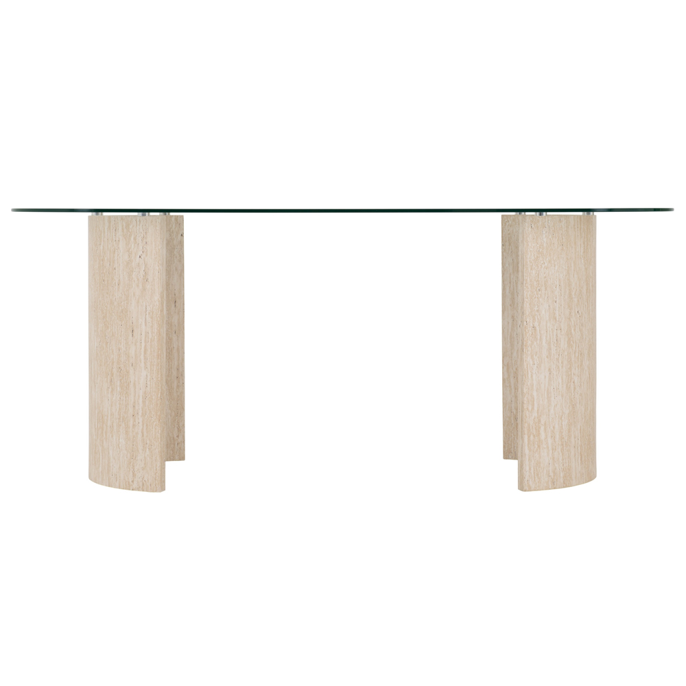 Mirano Clear Glass Top Dining Table With 4 Lyster Sapphire Blue Chairs
