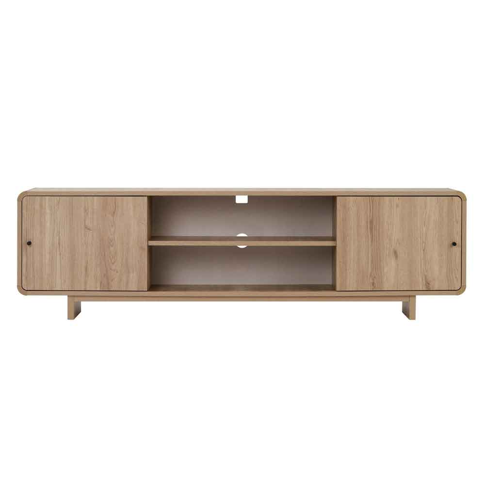 Mirel Wooden TV Stand with 2 Doors in Sepet Oak
