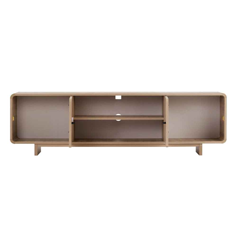 Mirel Wooden TV Stand with 2 Doors in Sepet Oak