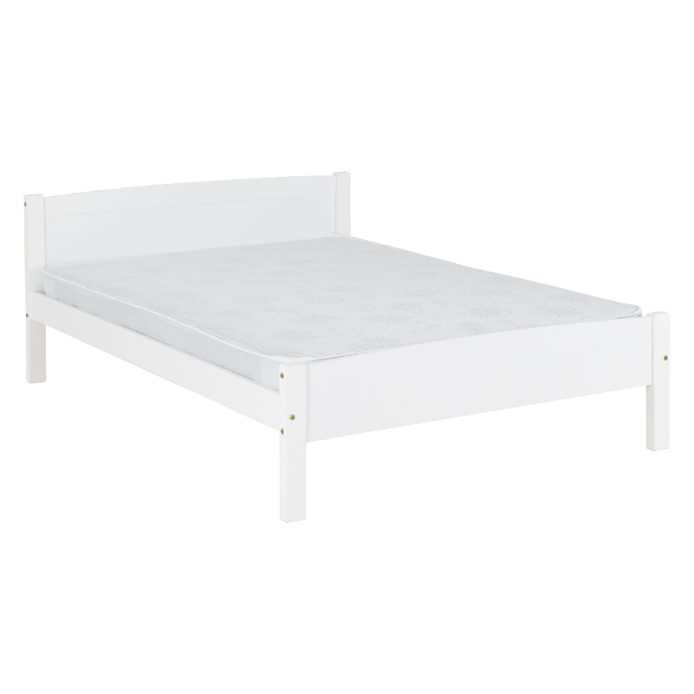 Photo of Misosa wooden double bed in white