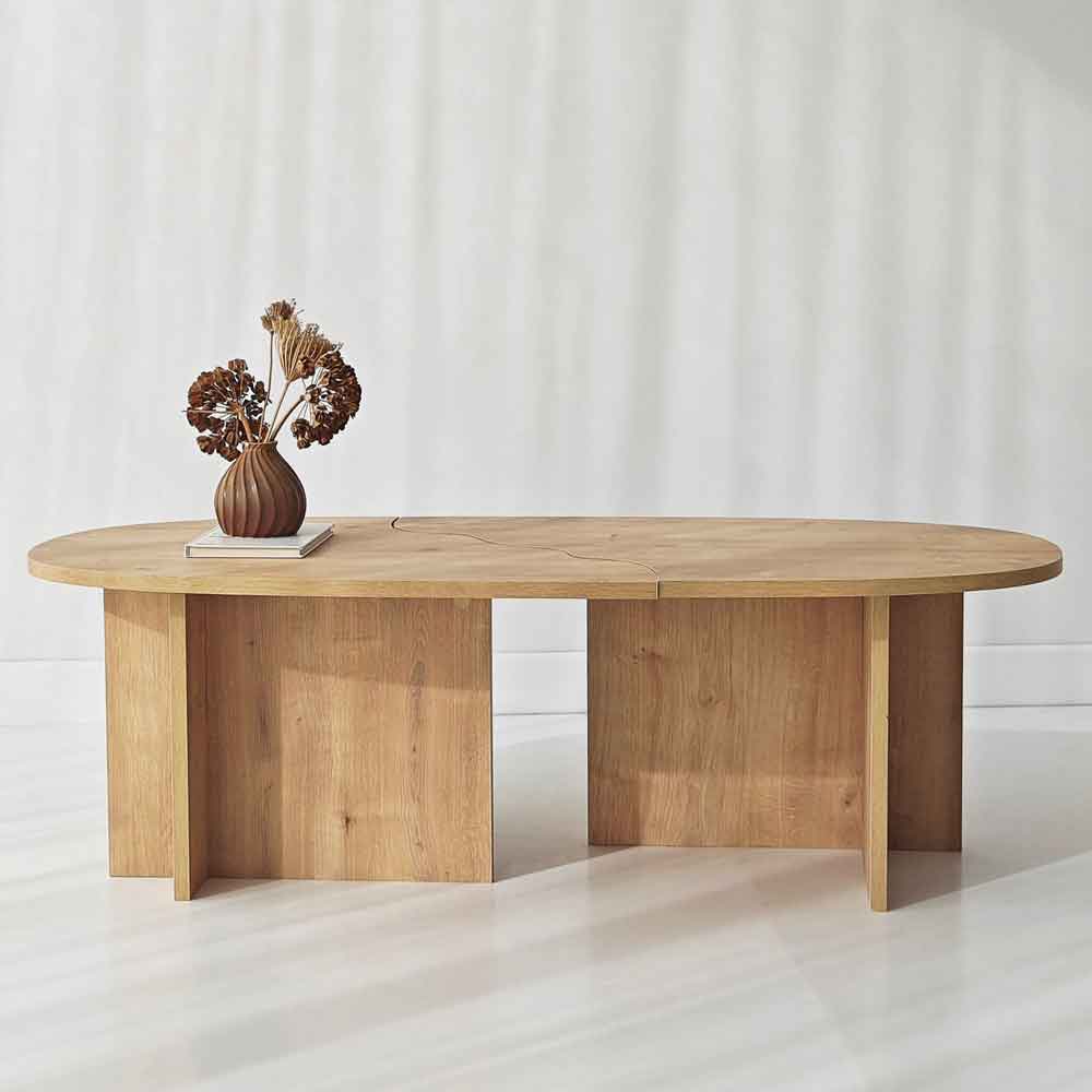 Missisipi Wooden Coffee Table in Sapphire Oak