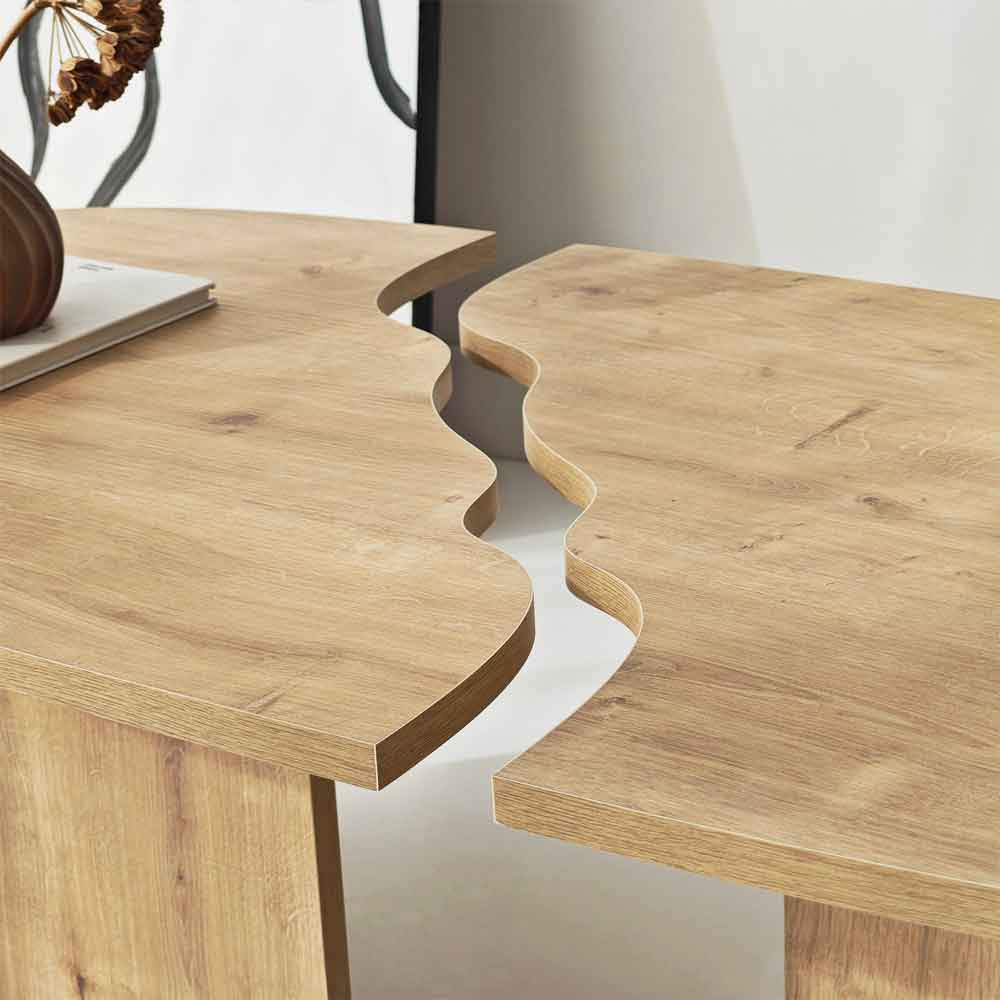 Missisipi Wooden Coffee Table in Sapphire Oak