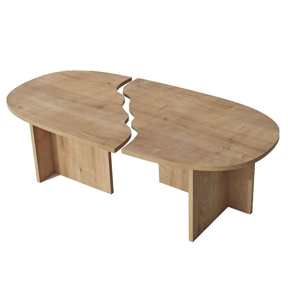 Missisipi Wooden Coffee Table in Sapphire Oak