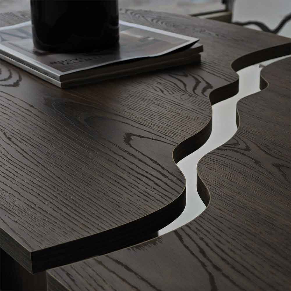 Missisipi Wooden Coffee Table in Walnut