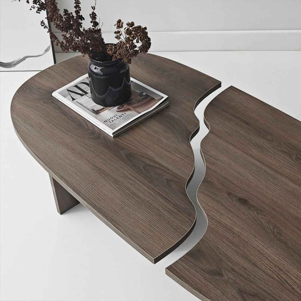 Missisipi Wooden Coffee Table in Walnut