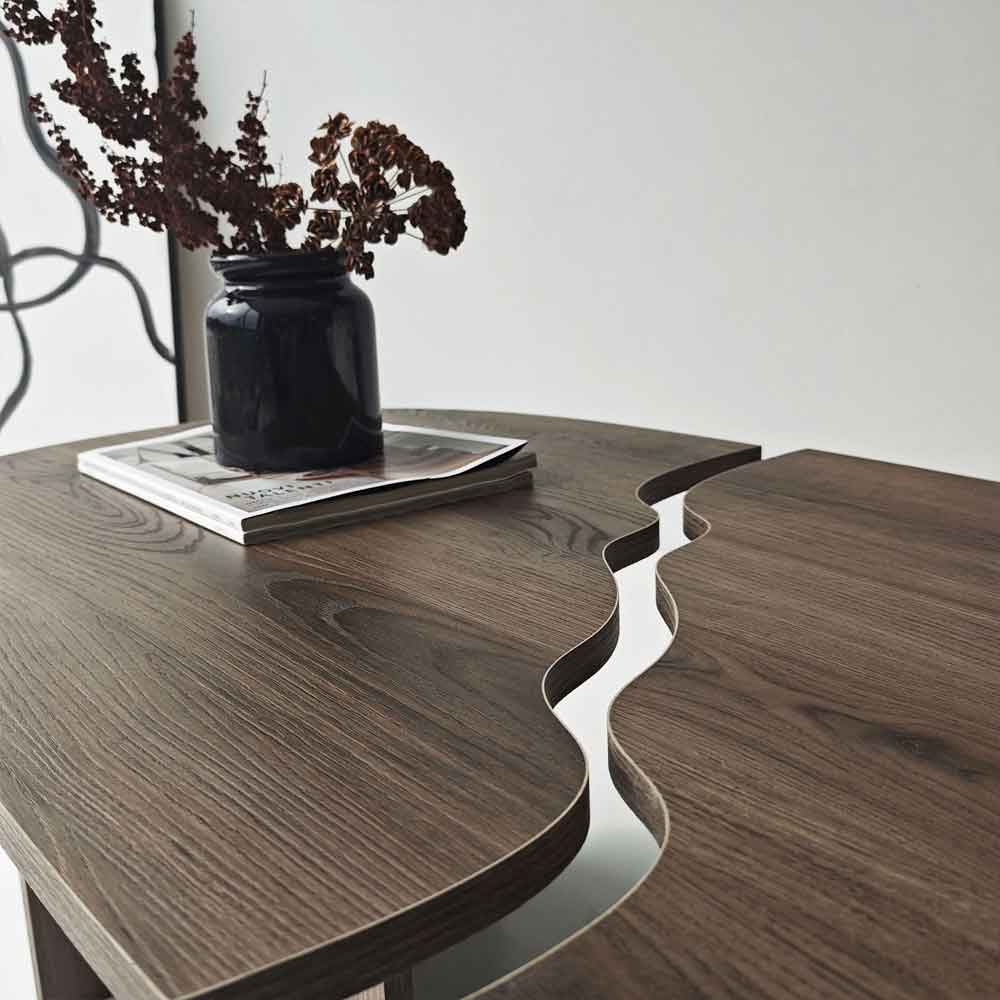 Missisipi Wooden Coffee Table in Walnut