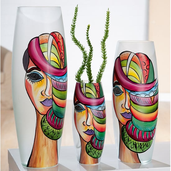 Misteriosa Glass Large Decorative Vase In Multicolor_2