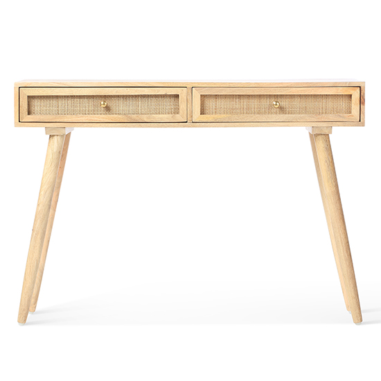 Mixco Wooden Console Table With 2 Drawers In Natural_3