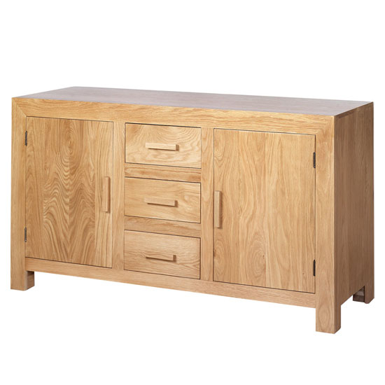 Modals Wooden Large Sideboard In Light Solid Oak thumbnail