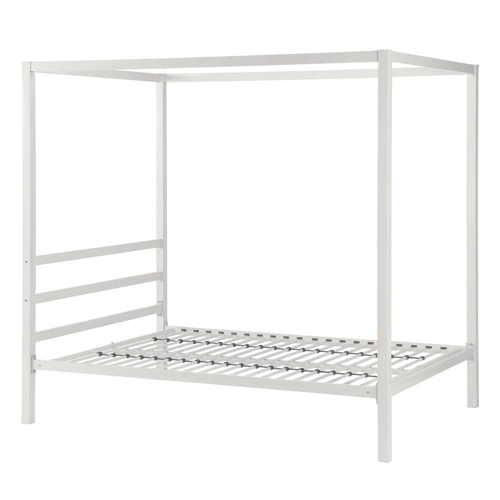 Modena Metal Double Bed In White