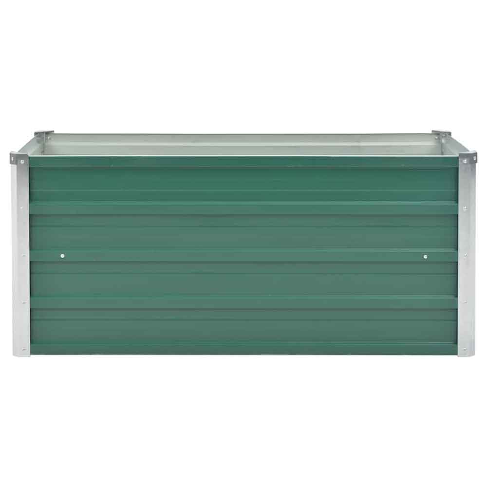 Modenza 100 x 40 x 45cm Garden Galvanised Steel Planter in Green