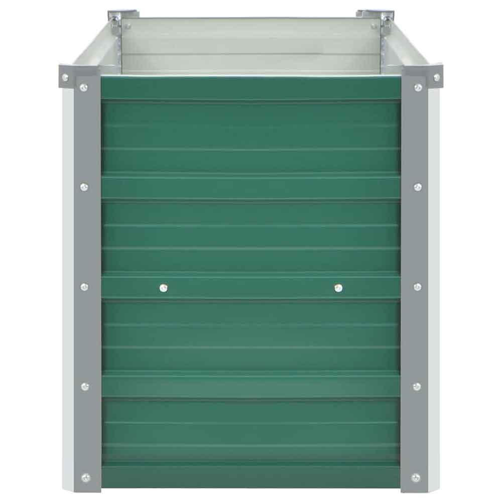 Modenza 100 x 40 x 45cm Garden Galvanised Steel Planter in Green