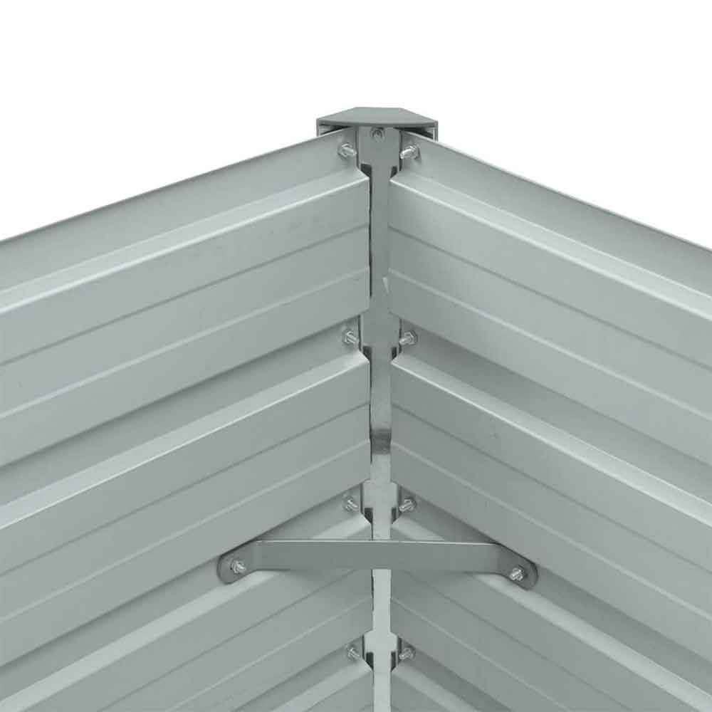 Modenza 100 x 40 x 45cm Garden Galvanised Steel Planter in Green
