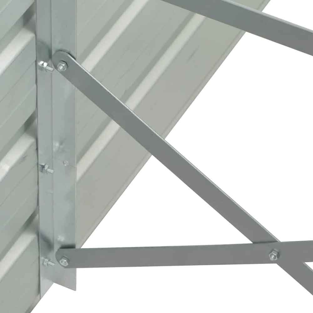 Modenza 100 x 40 x 77cm Garden Galvanised Steel Planter in Green