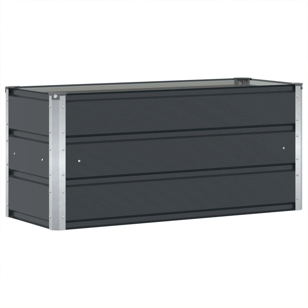 Modenza 100 x 45cm Garden Steel Planter In Anthracite